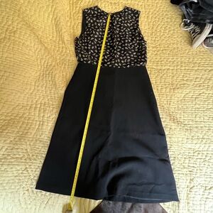 Lafayette 148 Black and White Sleeveless Dress